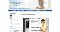 Desktop Screenshot of aguanature.es