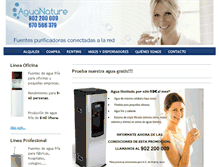 Tablet Screenshot of aguanature.es